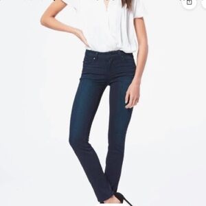 PAIGE Dark Indigo Skyline Stretch Skinny Jeans size 25